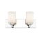 Z-Lite Soledad 2 Light Vanity, Chrome & White 485-2V-CH - alternate 4
